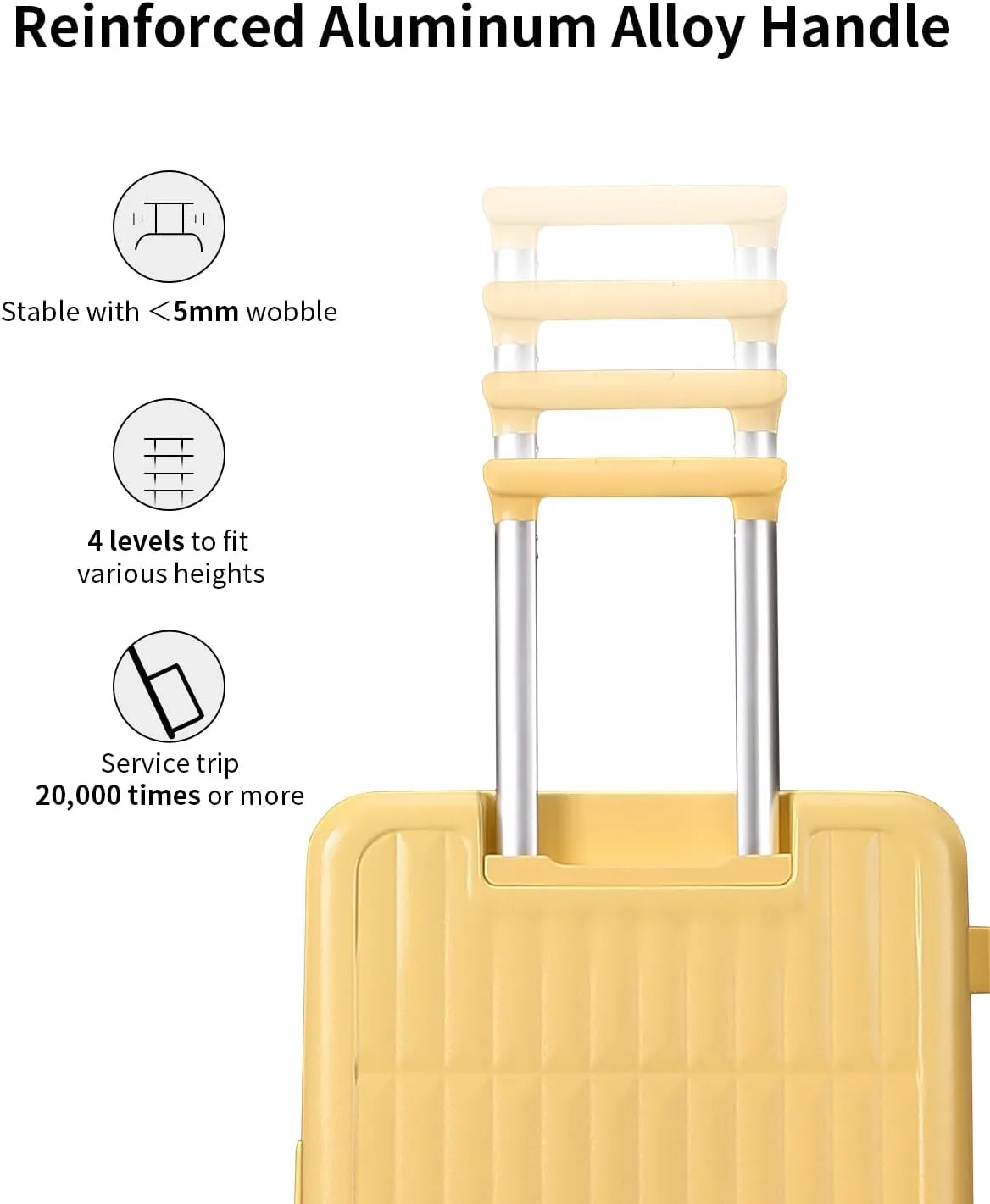 70/30 Split Open 24 Inch Checked Luggage with Spinner Wheels,Travel Suitcase with Adjustable Velcro for Flexible Large Capacity,Hardside Suitcase for Men Women, for 12 Days Travel,Cheese Yellow
