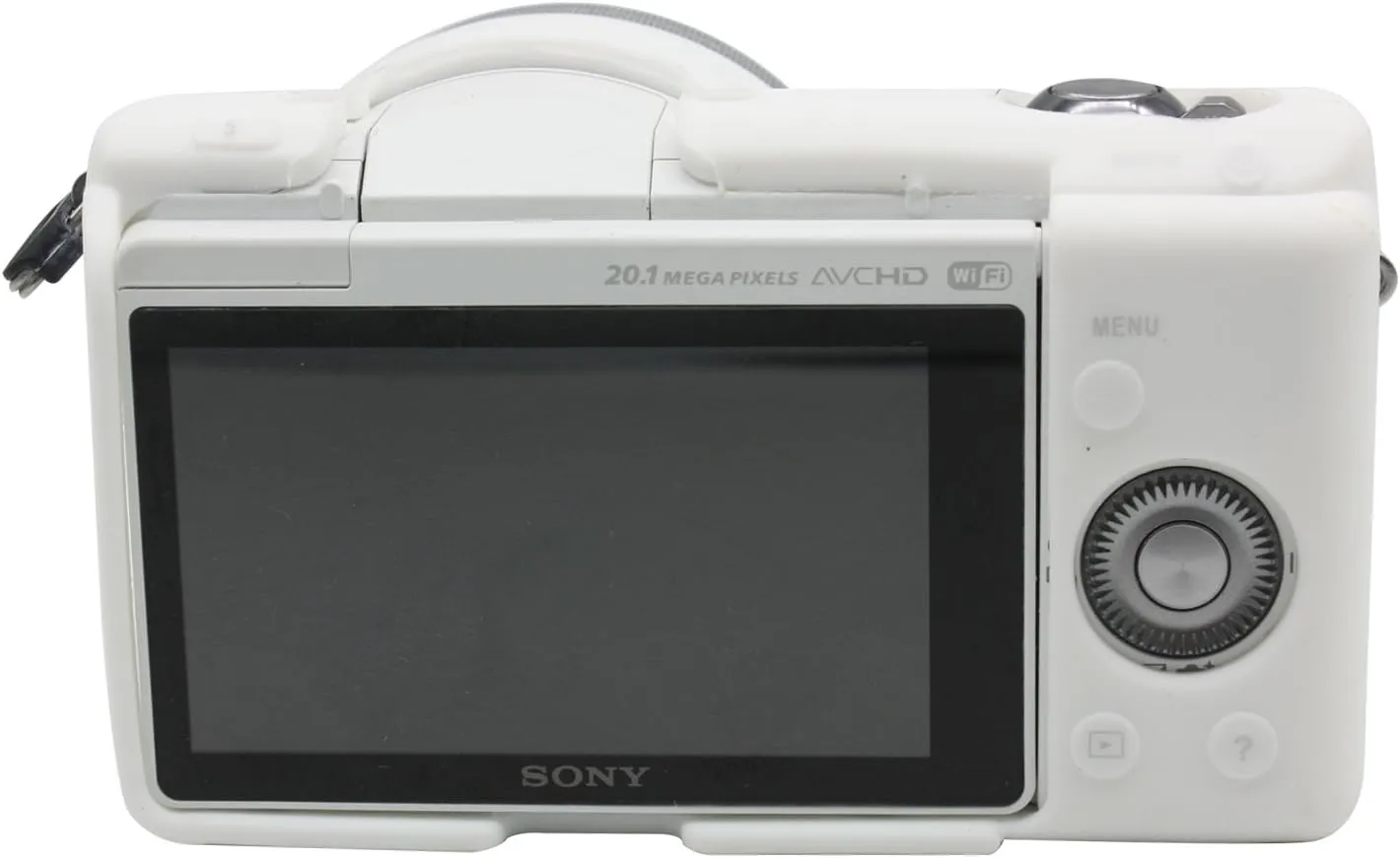 A5100 Camera Case, Flexible Camera Silicone Cover Protective Skin Shell for Sony Alpha A5000 A5100 Digital Camera, White