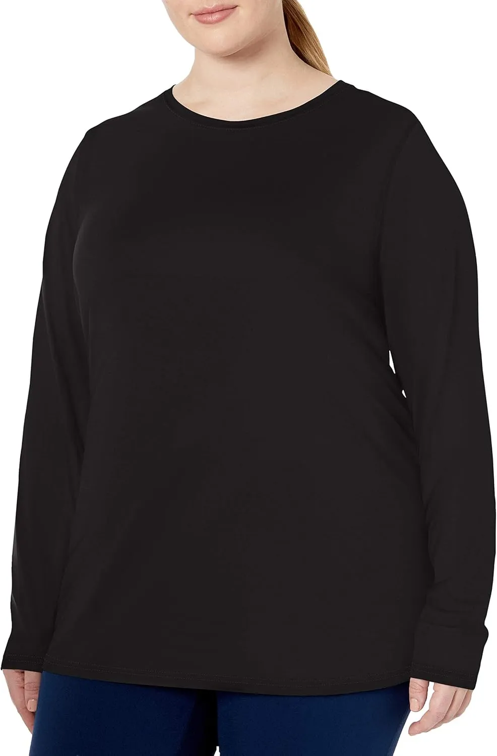 Amazon Essentials Women's Active Quick Dry Tech Stretch Lightweight Long-Sleeve T-Shirt (Available in Plus Size)