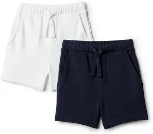 Amazon Essentials x Sofia Grainge Toddlers and Baby Boys' Pull On Knit Shorts, Pack of 2