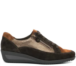Ara Ladies Zurich Zip Sided Lace Up Casual Shoe
