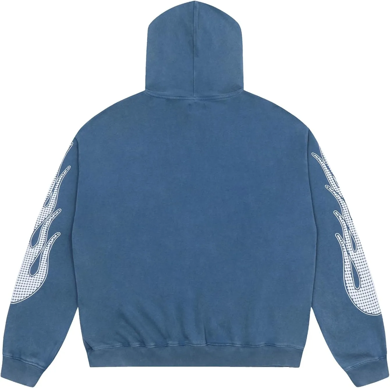 Arnodefrance Men Vintage Washed Graphic Hoodies Printing Graffiti Hoodie Cotton Warm Pullover