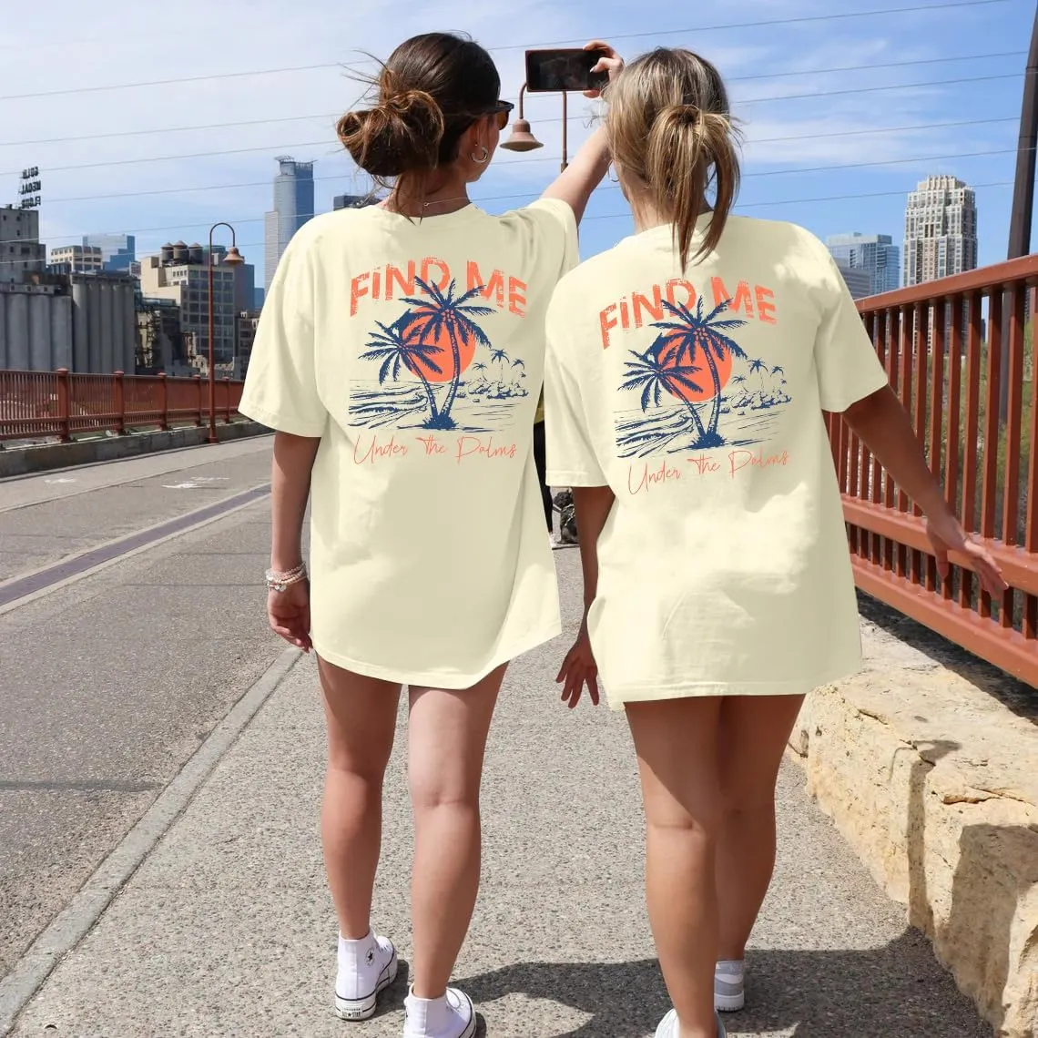 Beach T Shirts Women Find Me Under The Palms Shirt Vintage Summer Tropical Hawaii Vacation Trip Beach Graphic Tees
