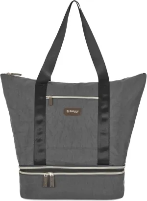 Biaggi CARRY CUBE TOTE - Versatile Travel Tote with Detachable Zipcube and Trolley Sleeve - Your Ultimate Travel Companion