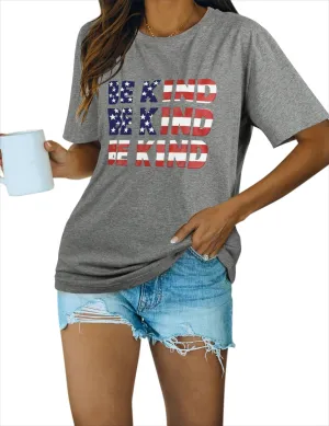 Blooming Jelly Womens Be Kind Shirt Short Sleeve Graphic Tees Loose Fit Tshirts Cute Casual Summer Tops Funny Teacher Outfits