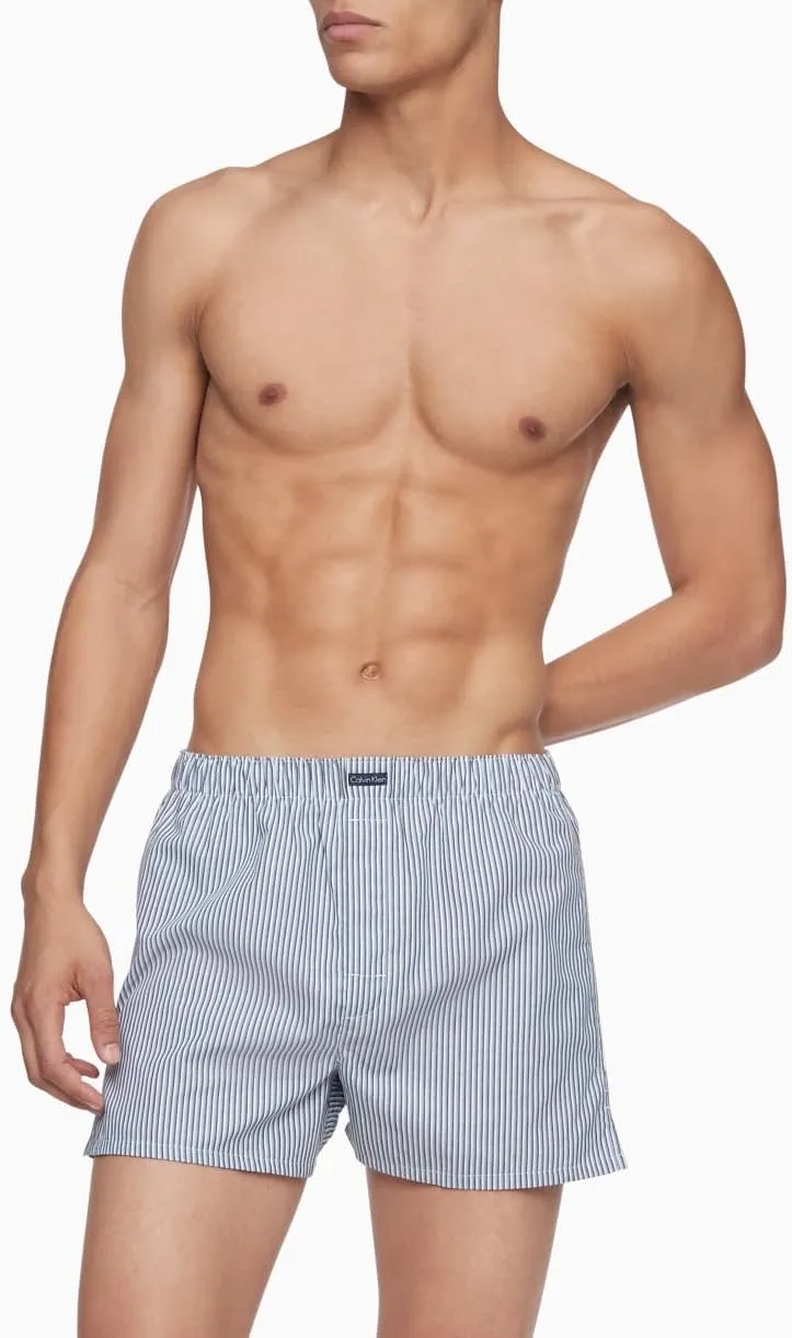 Calvin Klein Men's Underwear Cotton Classics 3-Pack Woven Boxer