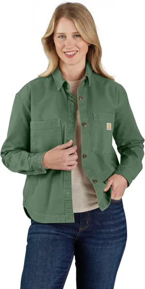 Carhartt Women's Rugged Flex Loose Fit Heavyweight Duck Overshirt