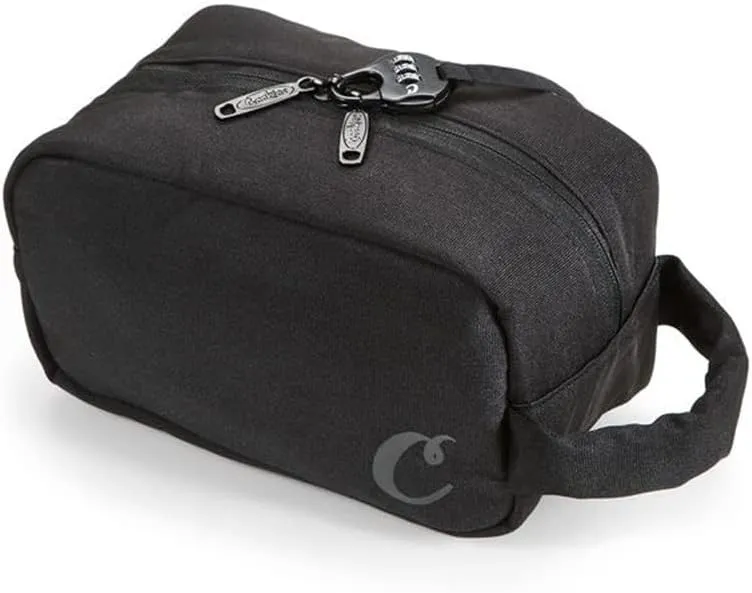 Cookies Smell Proof Toiletry Bag with Lock Included (Black)