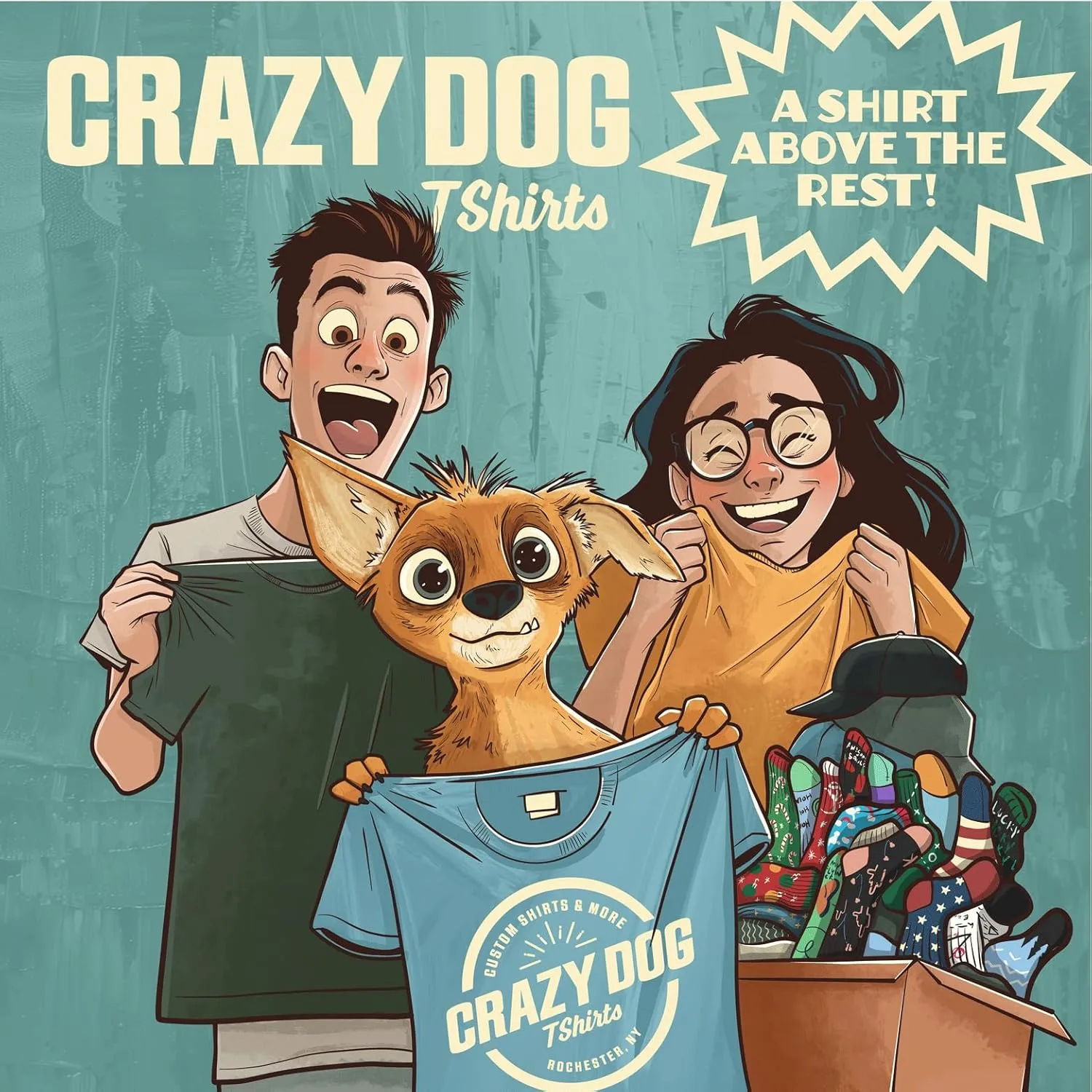 Crazy Dog Mens T Shirt Prestige Worldwide Boats and Hoes Funny Movie Quote Tee
