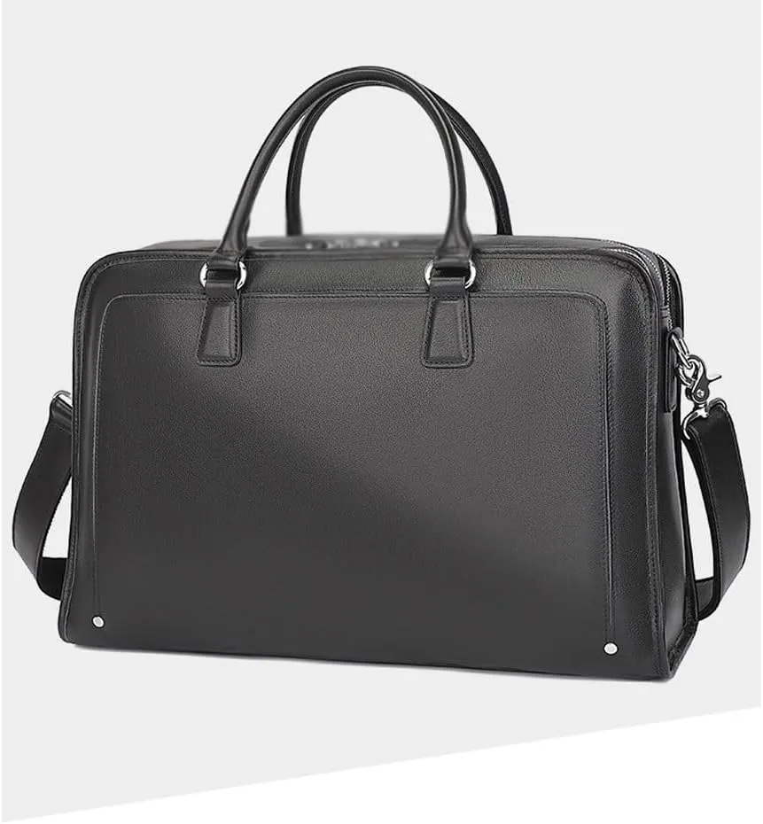 CSCDD Business Leather Handbag Men's Cowhide Large Capacity Computer Bag Shoulder Diagonal Cross Briefcase
