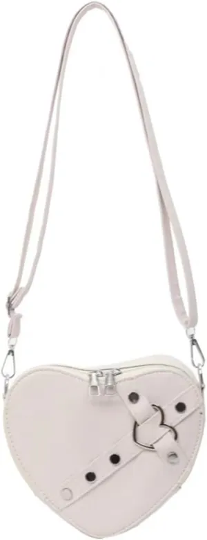Cute Heart Shape Satchel Small Trendy women Zip Around Shoulder Bag Purse for Girl