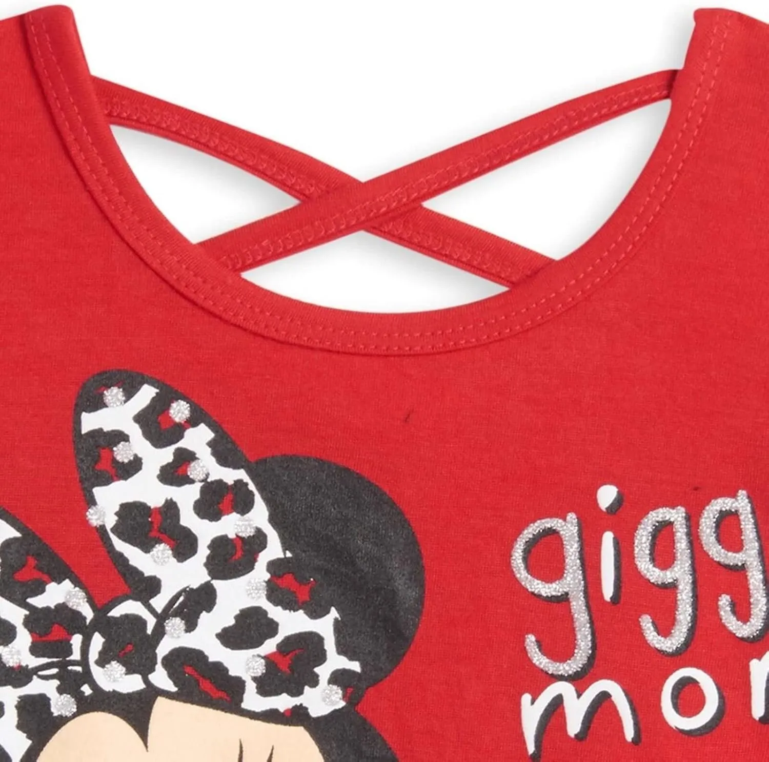 Disney Minnie Mouse T-Shirt French Terry Shorts and Scrunchie 3 Piece Outfit Set Infant to Big Kid