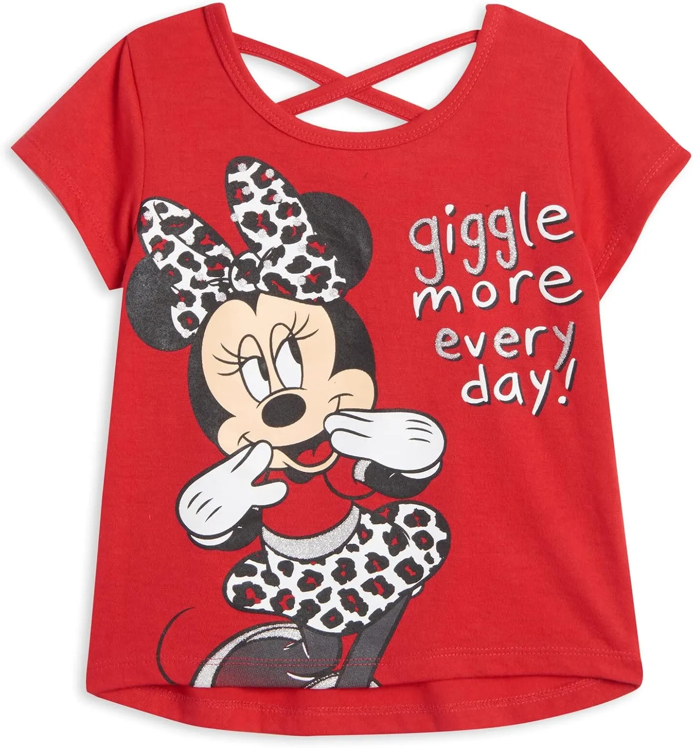 Disney Minnie Mouse T-Shirt French Terry Shorts and Scrunchie 3 Piece Outfit Set Infant to Big Kid