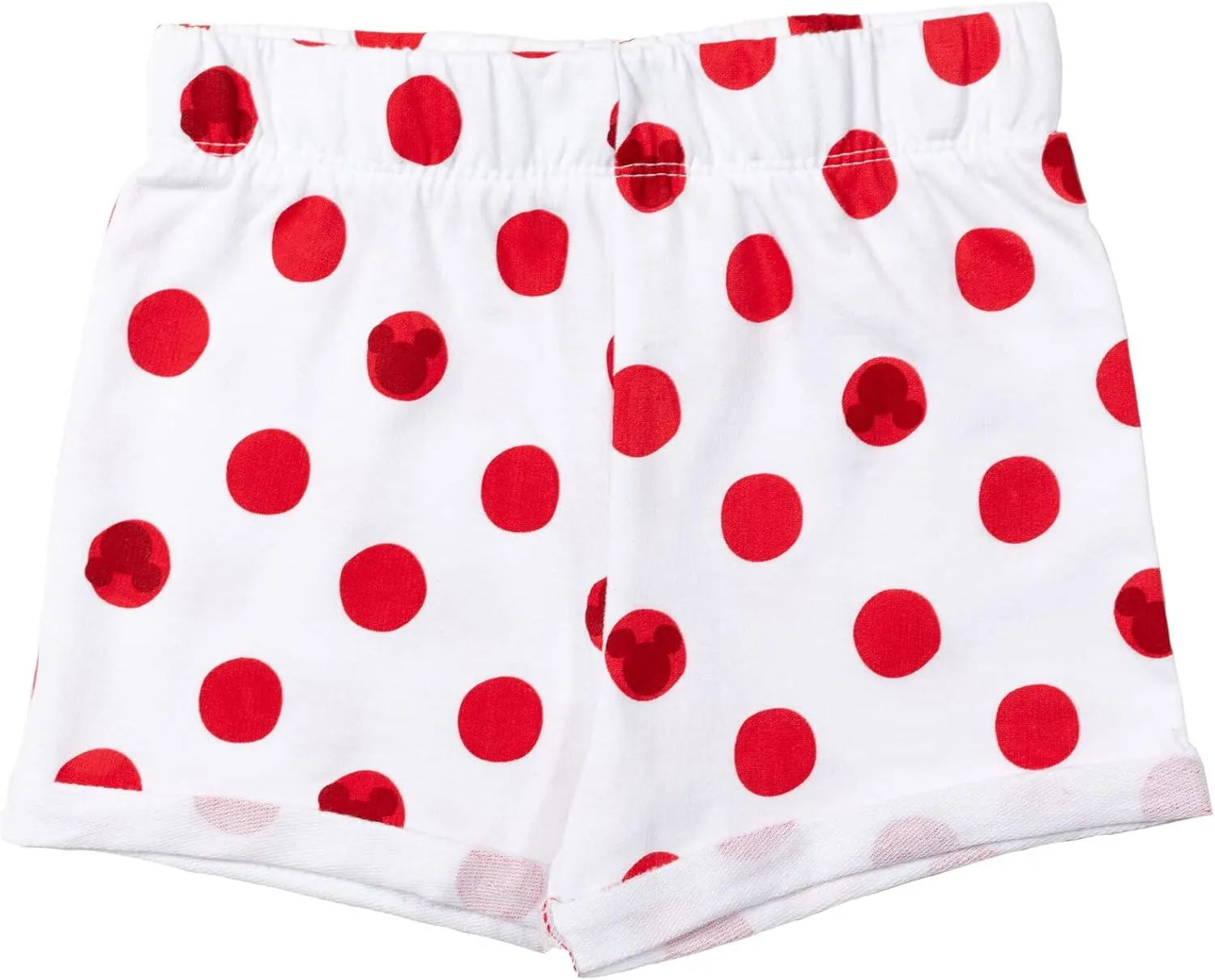 Disney Minnie Mouse T-Shirt French Terry Shorts and Scrunchie 3 Piece Outfit Set Infant to Big Kid