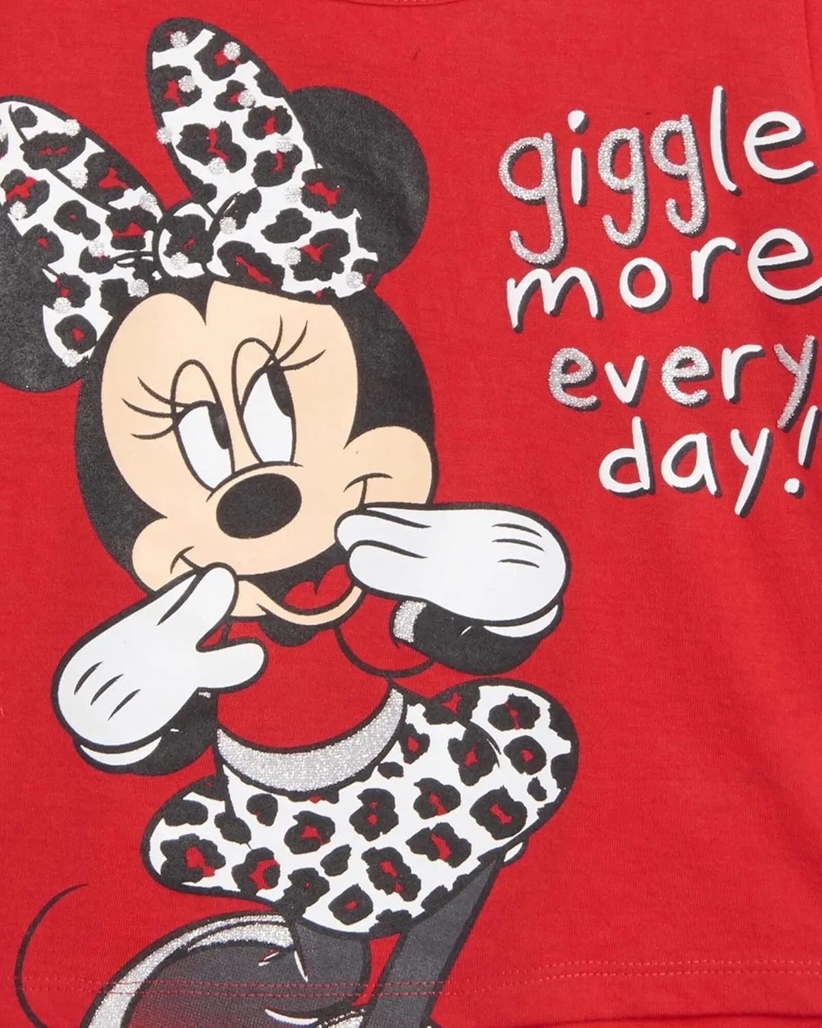Disney Minnie Mouse T-Shirt French Terry Shorts and Scrunchie 3 Piece Outfit Set Infant to Big Kid