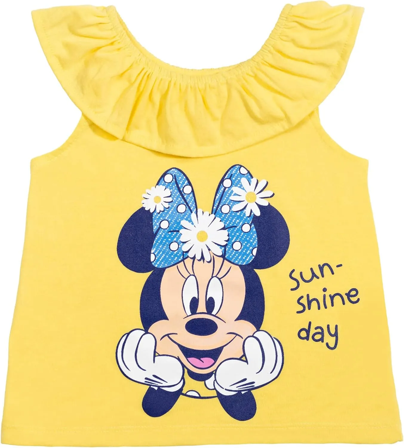 Disney Minnie Mouse T-Shirt French Terry Shorts and Scrunchie 3 Piece Outfit Set Infant to Big Kid