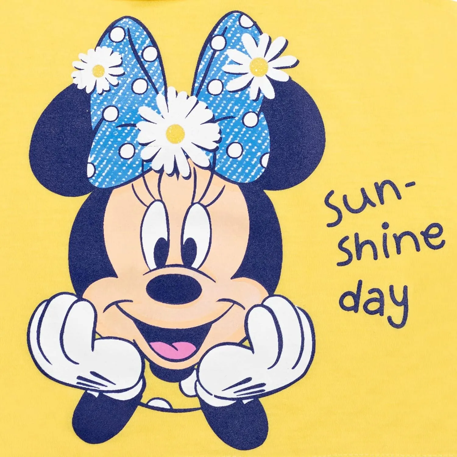 Disney Minnie Mouse T-Shirt French Terry Shorts and Scrunchie 3 Piece Outfit Set Infant to Big Kid