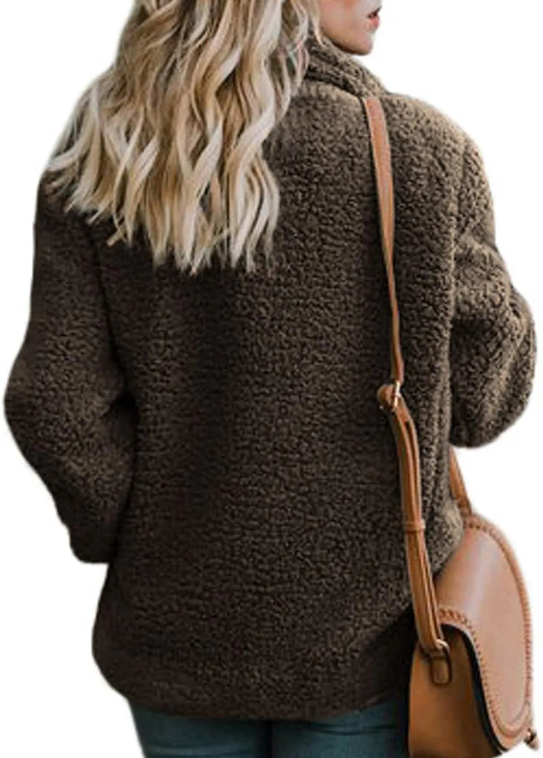 Dokotoo Womens 2024 Winter Fleece Teddy Bear Sherpa Jacket Coats with Pockets