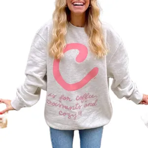 DSORVICD Women Y2k Graphic Oversized Sweatshirt Vintage Loose Fit Long Sleeve Tee Casual Drop Shoulder Pullover Top
