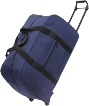 Duffel Bag with Wheels Suitcase Multifunctional Telescoping Handle Rolling Garment Bag Trolley Case for Picnic Sports Outdoor, blue