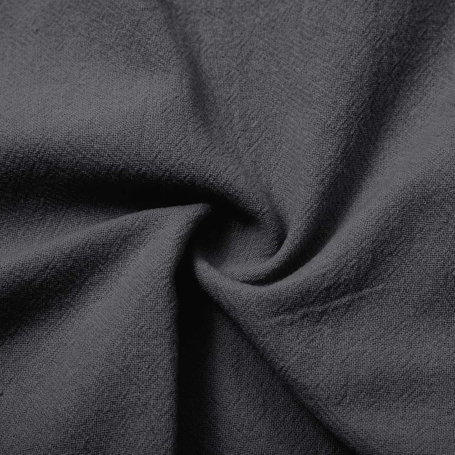 eoeioa Wide Leg Beach Pants for Women Lightweight Button Ealstic Waist Linen Pants Relaxed Fit Cropped Pants with Pockets