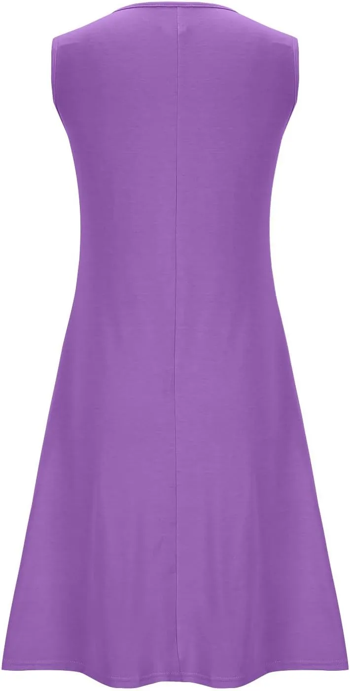 Finelylove Summer Dresses for Women 2025 Short Sleeve Spring Mini Dress Pleated A Line Beach Sundress Vacation Outfits