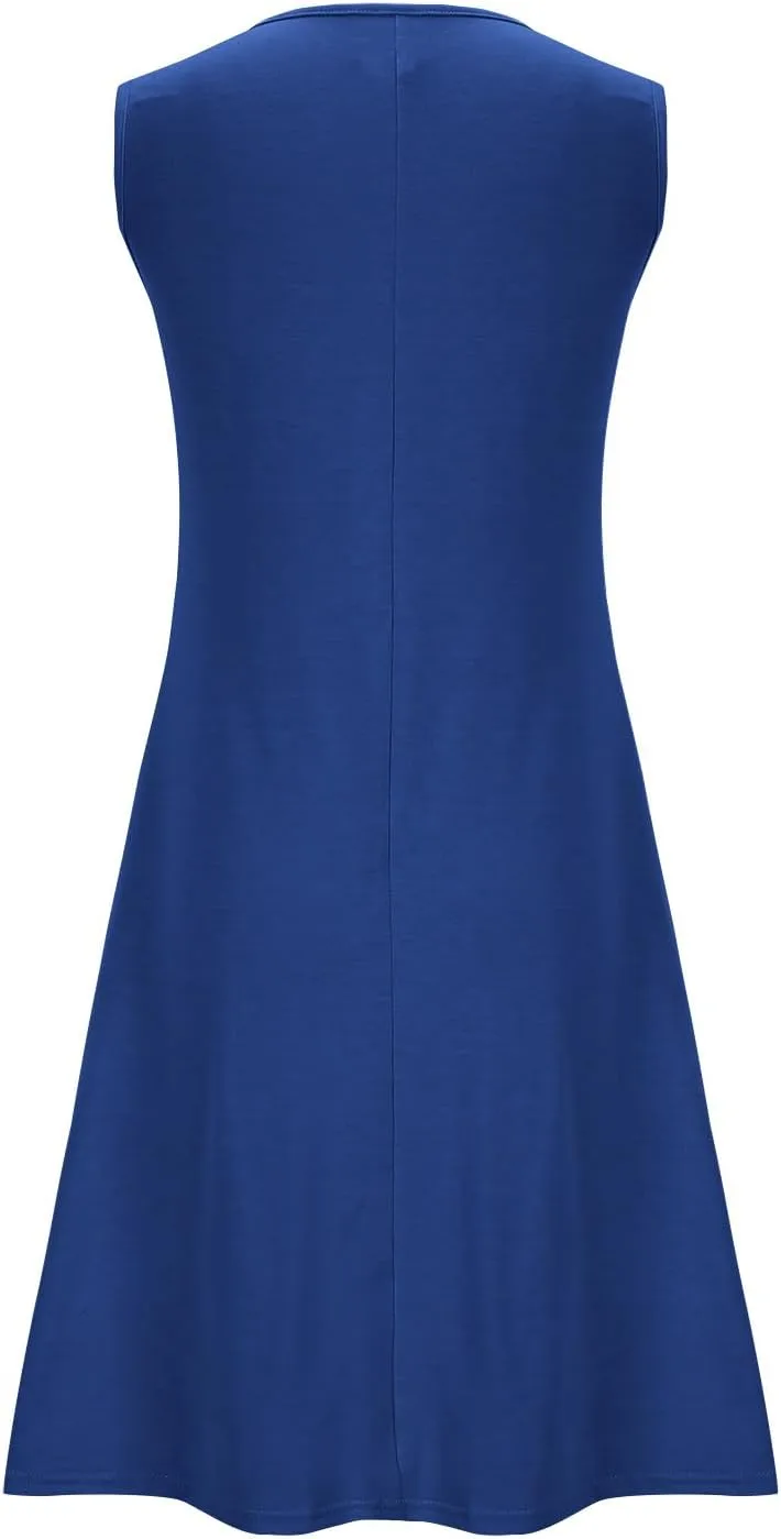 Finelylove Summer Dresses for Women 2025 Short Sleeve Spring Mini Dress Pleated A Line Beach Sundress Vacation Outfits
