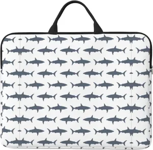 fish and shark 14in Laptop Case Sleeve Bag  Versatile Shoulder Messenger Briefcase, Designed for Business Travel