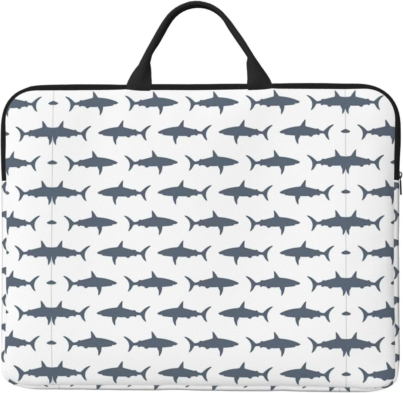 fish and shark 14in Laptop Case Sleeve Bag  Versatile Shoulder Messenger Briefcase, Designed for Business Travel