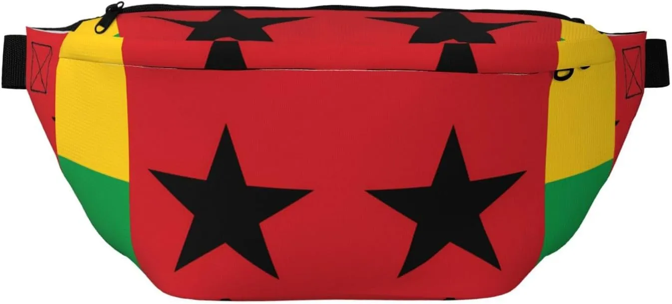 Flag Of Guinea-Bissau Stylish Crossbody Waist Pack - Versatile And Compact Travel Pouch For Hands-Free Storage