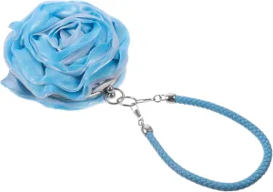 Floral Silk Bag Mini Circular Handbag for Women Coin Purse Floral Wallet Small Purse for Women