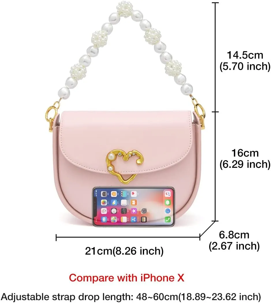 FOXLOVER Cowhide Leather Crossbody Bags for Women Small Adjustable Chain Strap Stylish Trendy Purse