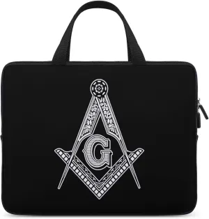 Freemasonry Sign Trendy Laptop Bag Waterproof Computer Carrying Case Business Briefcase for Women Men