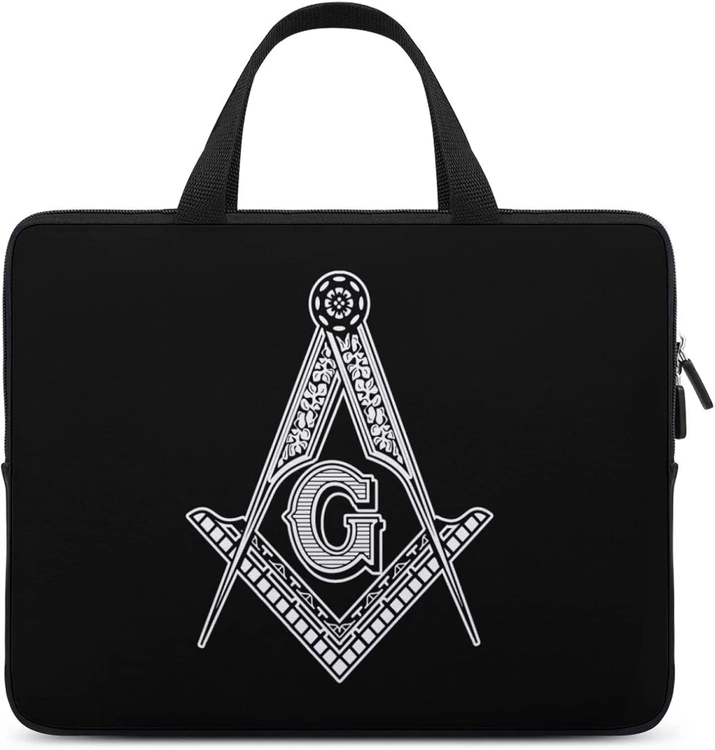 Freemasonry Sign Trendy Laptop Bag Waterproof Computer Carrying Case Business Briefcase for Women Men