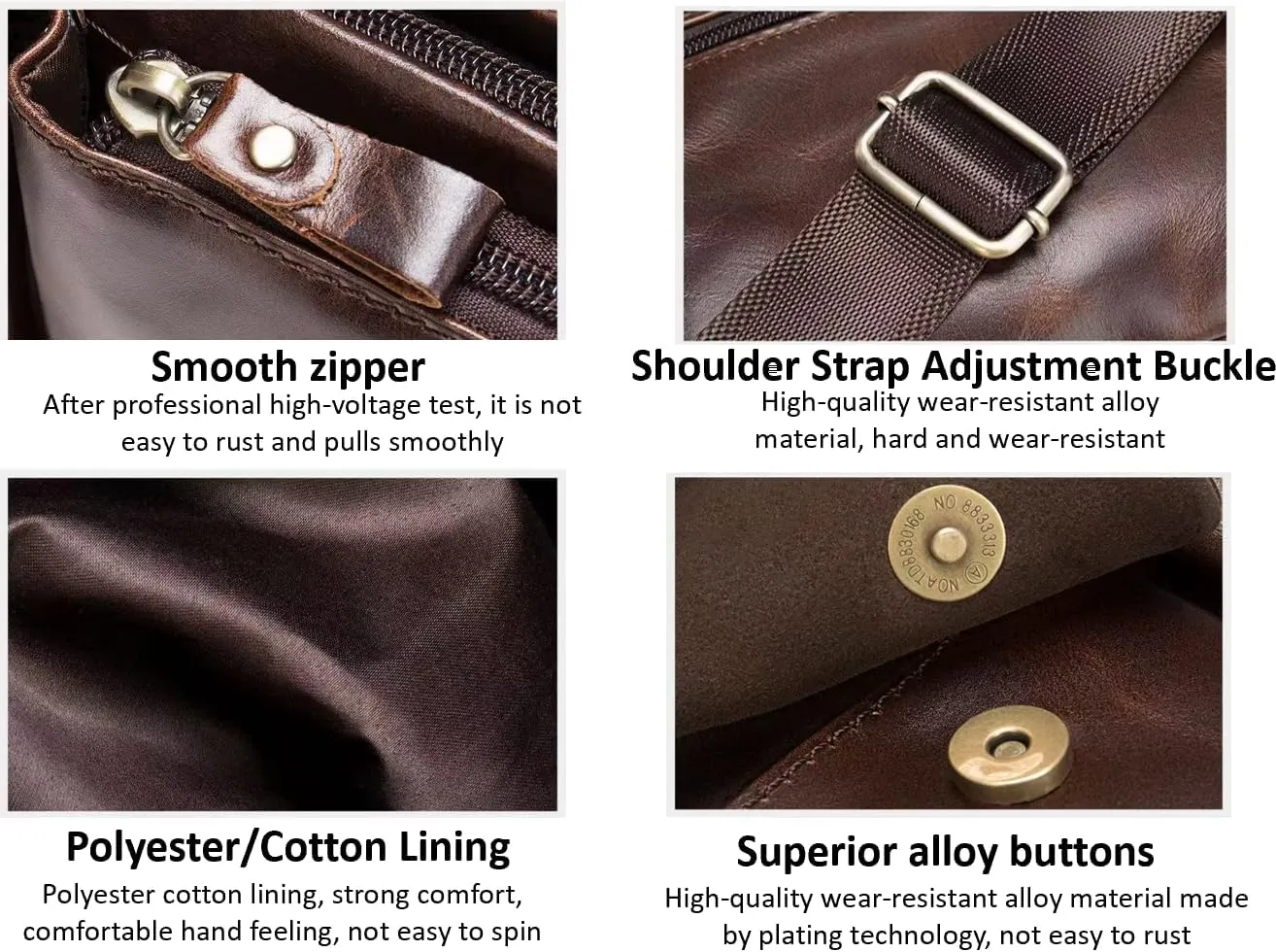 Genuine Leather Fanny Pack Slim Cowhide Waist Pack satchel Adjustable Waistband Travel Outdoor (BLACK)