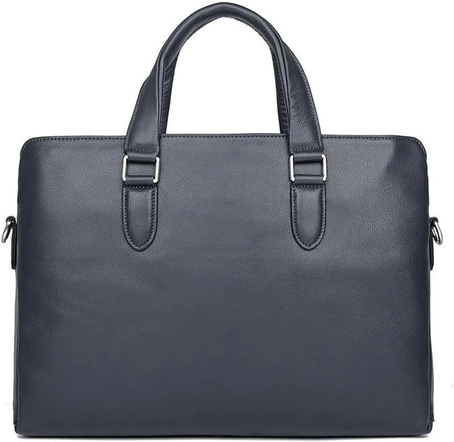 Genuine leather men's portable bag, high-end business briefcase