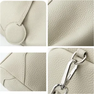 Genuine Leather Women's Handbag Stylish Shoulder Crossbody Armpit Bag Pillow Bag Versatile Hand Carry Hobo Togo Chic