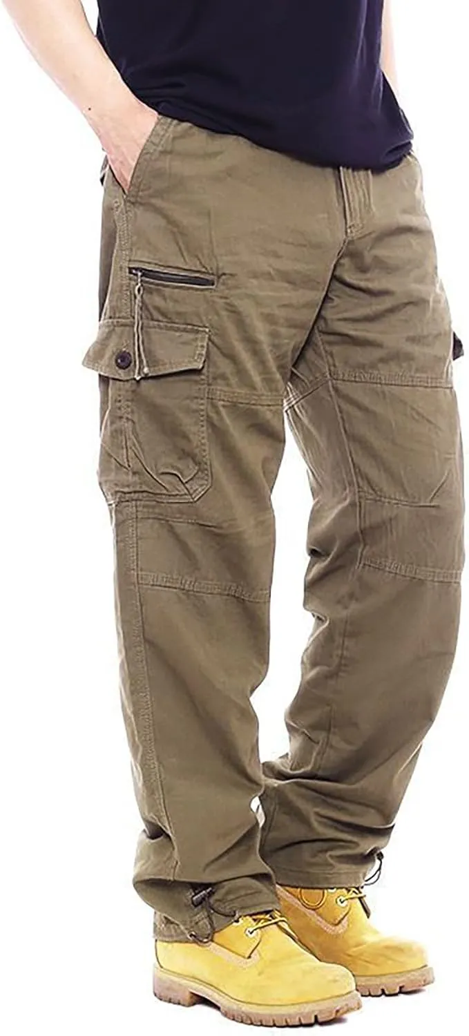 GOFULY Men Cargo Pants Slim with Pockets Fashion Pants Ripstop Stretch Special Occasions Sweatpants Baggy Tactical Pants