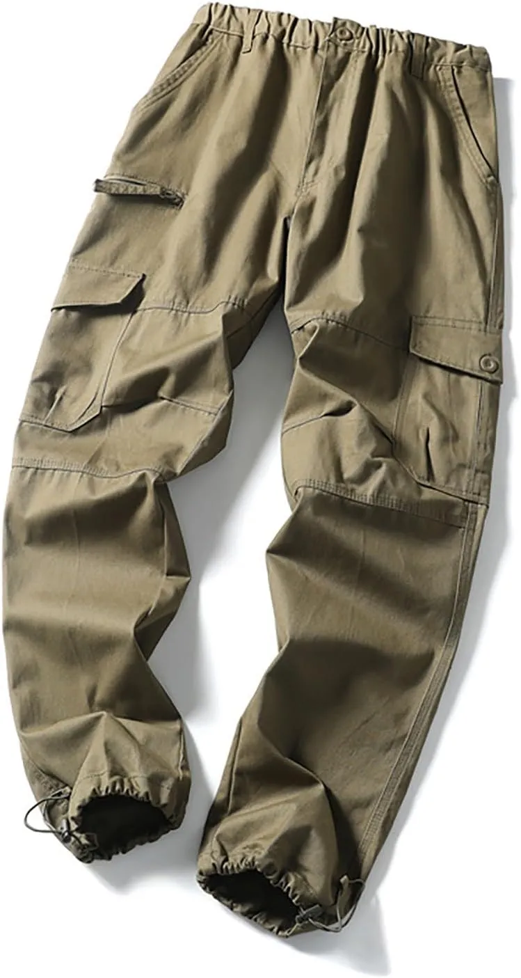 GOFULY Men Cargo Pants Slim with Pockets Fashion Pants Ripstop Stretch Special Occasions Sweatpants Baggy Tactical Pants