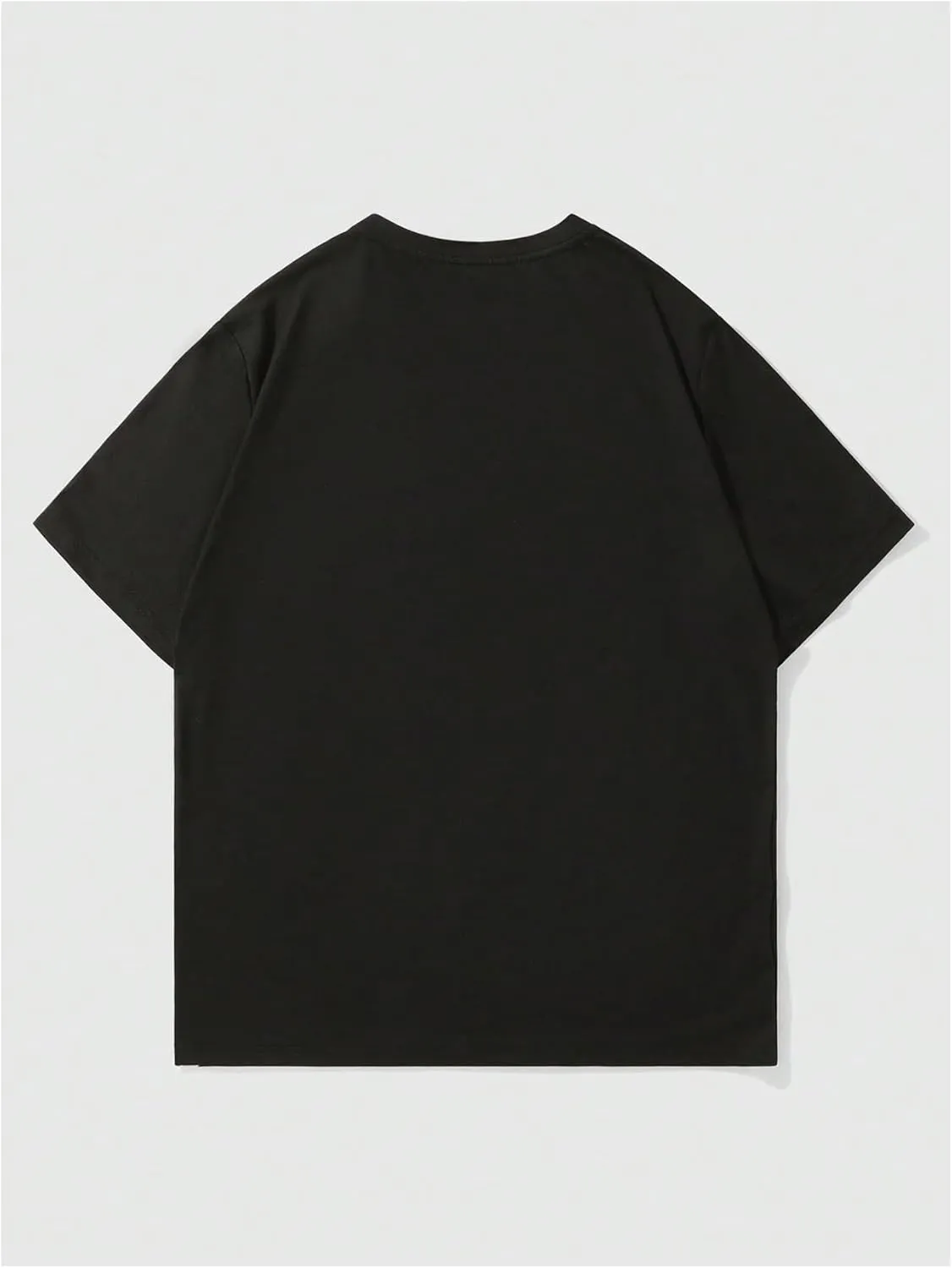 GORGLITTER Men's Y2K Graphic Print Goth T-Shirt Summer Short Sleeve Streetwear Round Neck Tees Shirt