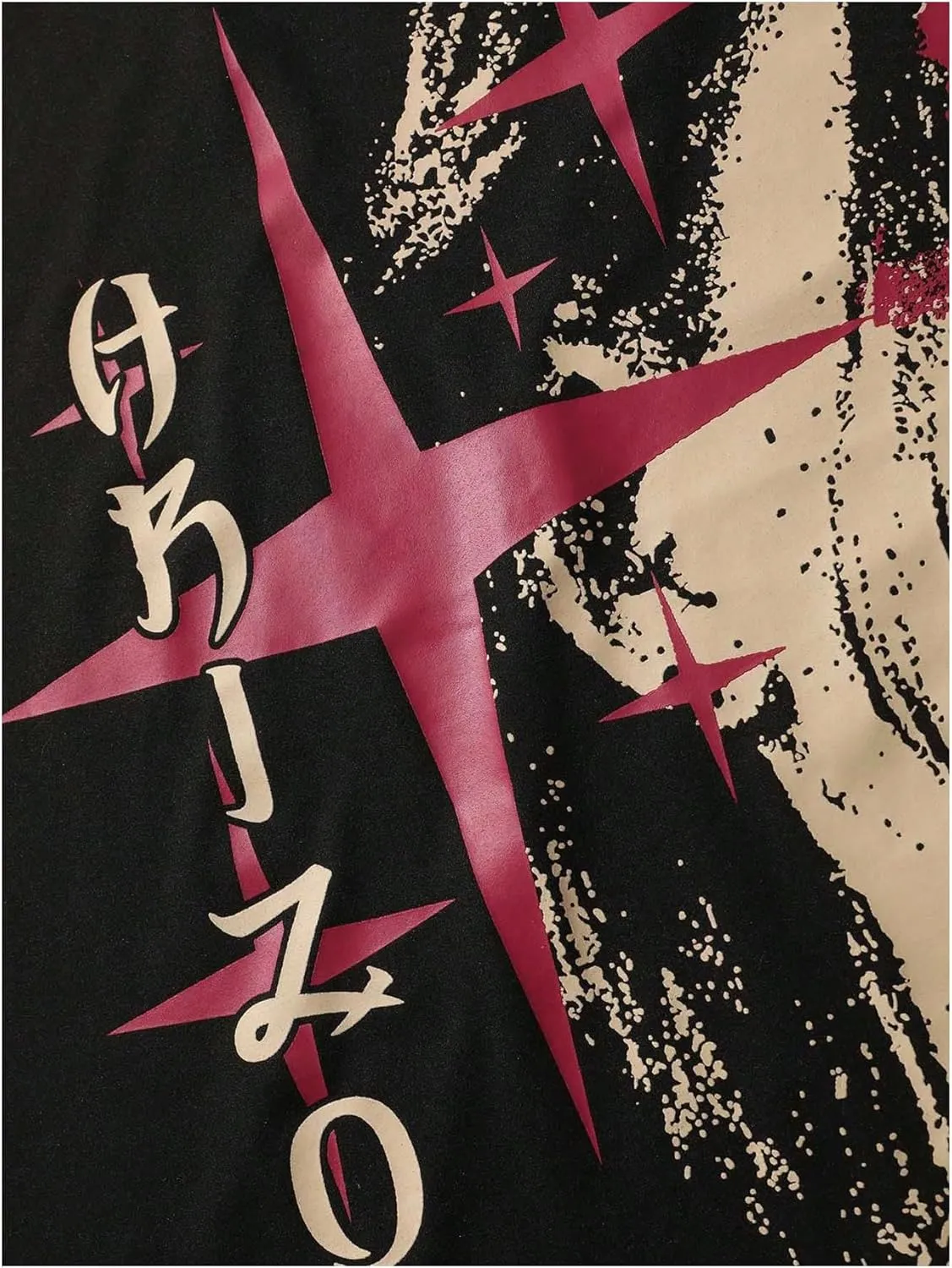GORGLITTER Men's Y2K Graphic Print Goth T-Shirt Summer Short Sleeve Streetwear Round Neck Tees Shirt