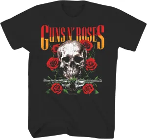 Guns N'Roses T Shirt 87-88 Tour Front & Back Print Adult Black 80s Rock Band Vintage Style Graphic Tees