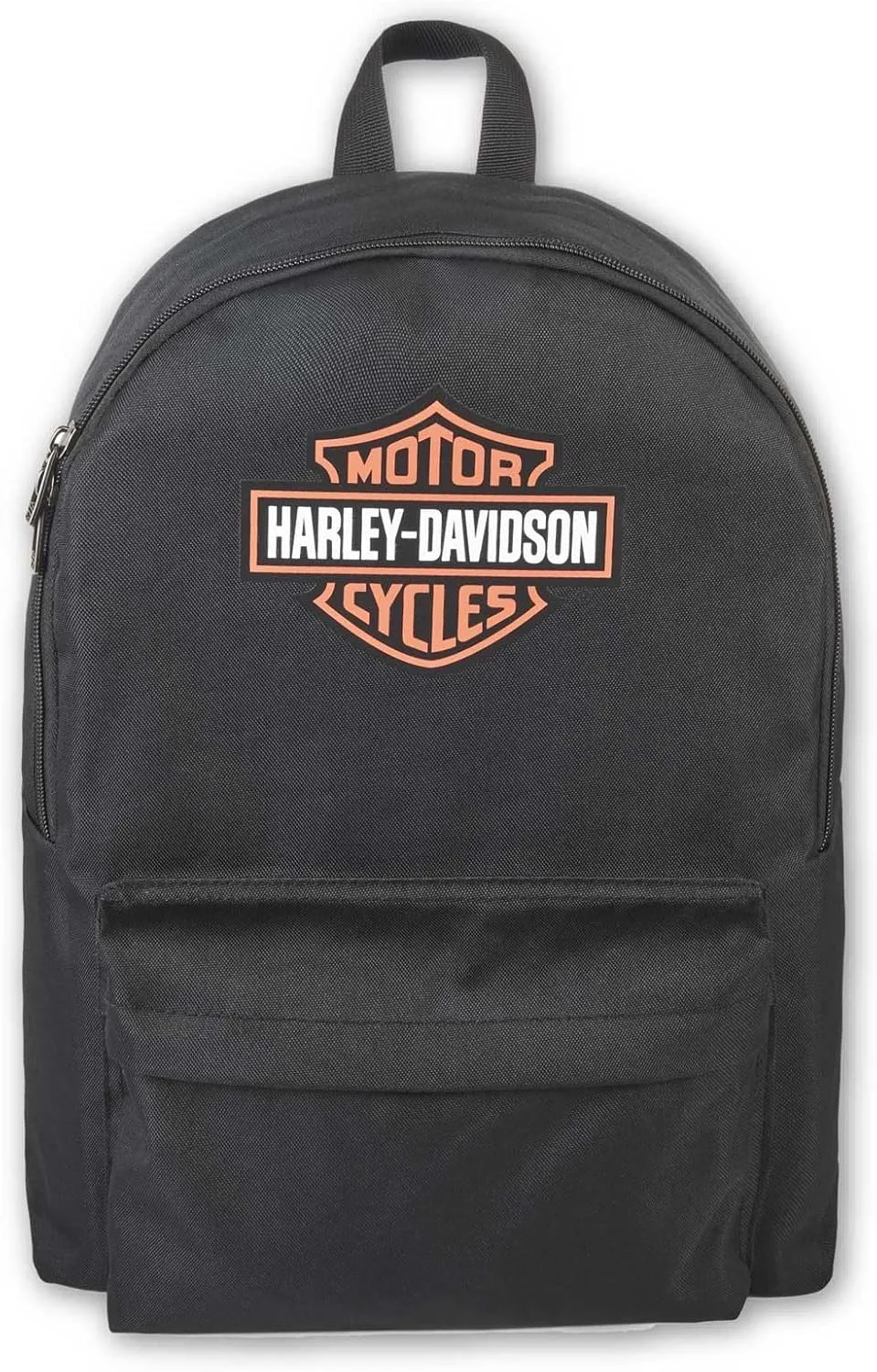 Harley-Davidson Bar & Shield Graphic Backpack w/Adjustable Straps - Black/Orange