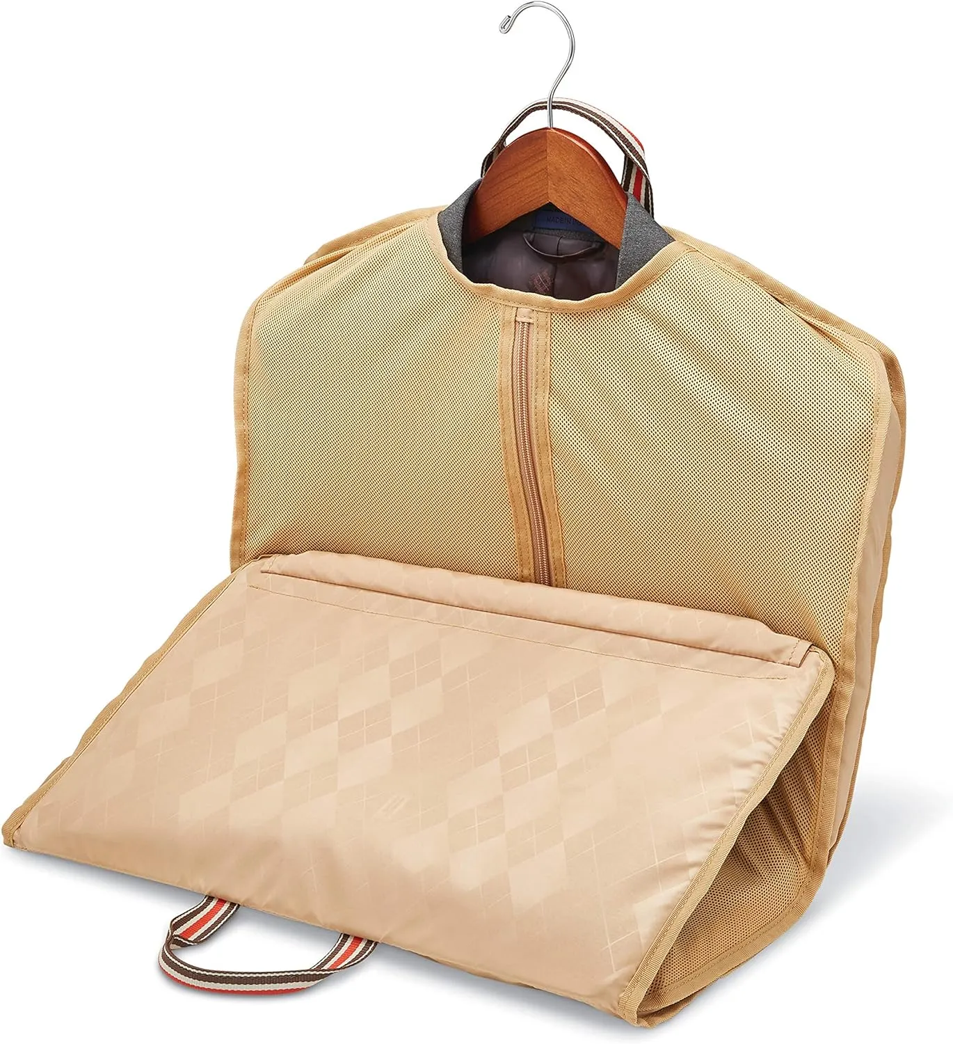 Hartmann Herringbone Deluxe Extended Journey Expandable Spinner, Terracotta, Checked-Large