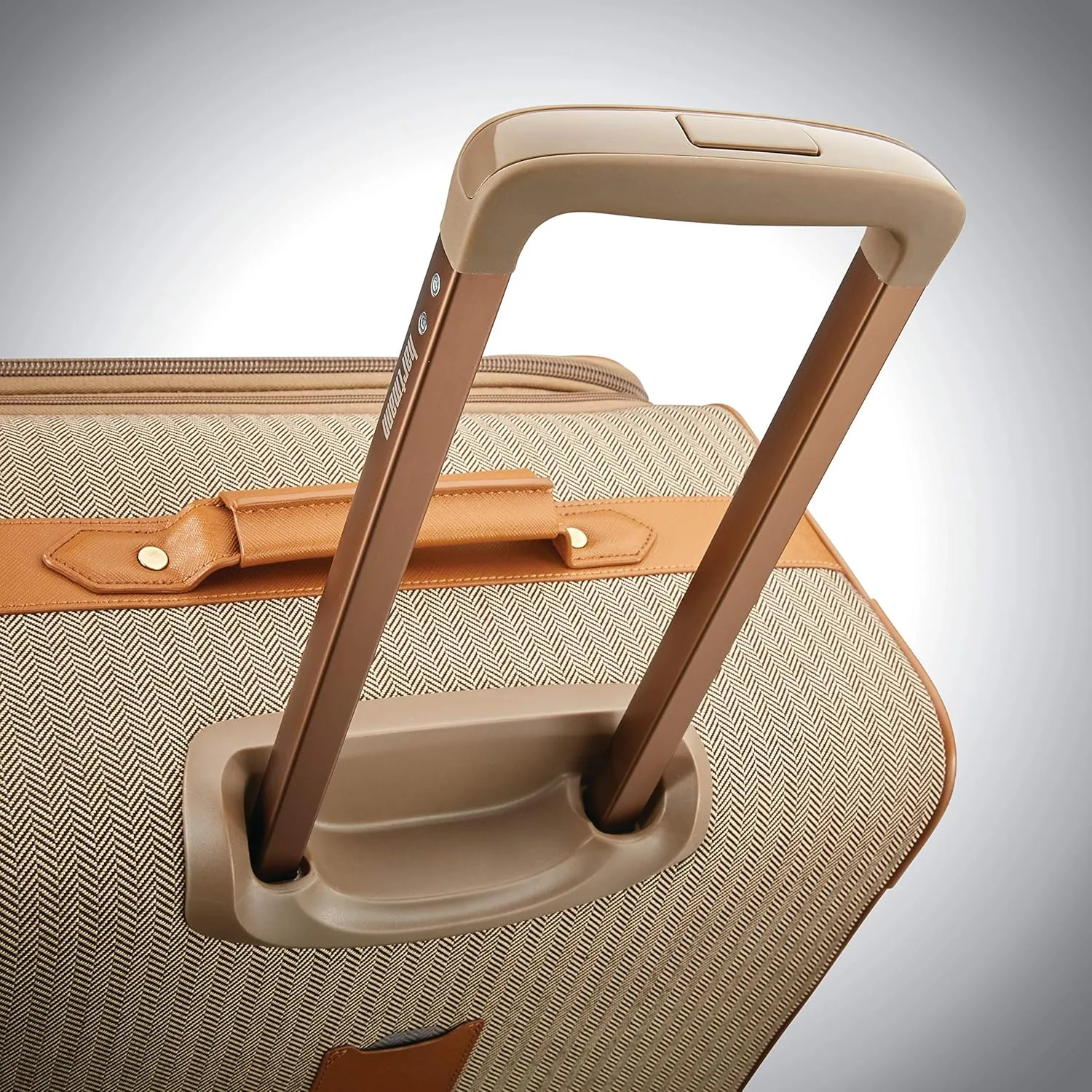 Hartmann Herringbone Deluxe Extended Journey Expandable Spinner, Terracotta, Checked-Large
