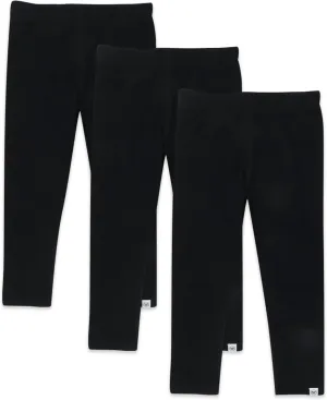 HonestBaby Multipack Leggings Skinny, Flare and Cargo Pants Organic Cotton for Infant Baby Girls, Toddlers, Little Kids