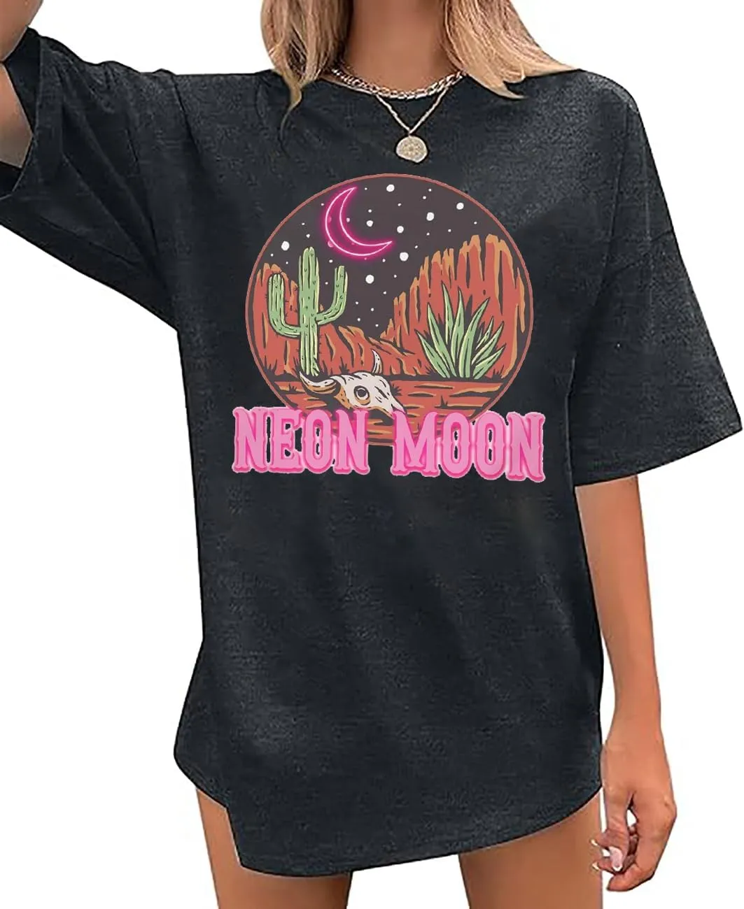 Hotter Than a Hoochie Coochie Oversized T Shirt Women Summer Beach Vacation Tops Vintage Graphic Country Music Tee