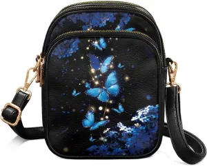 HUGS IDEA Leather Crossbody Bags for Women Trendy Leather Purse Shoulder Handbag for Work