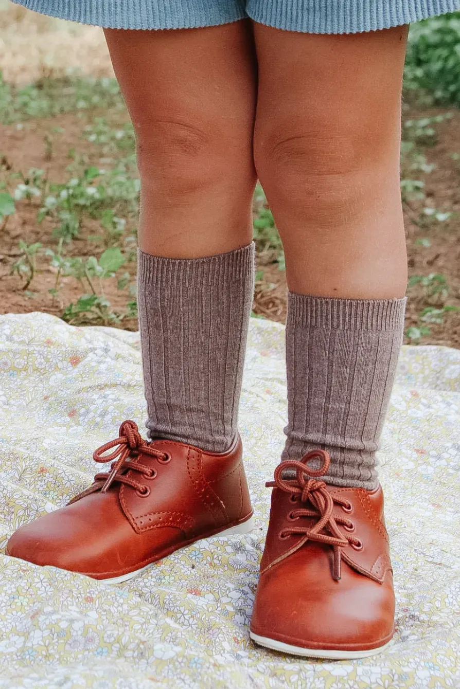 James Lace Up, Cognac (Baby)