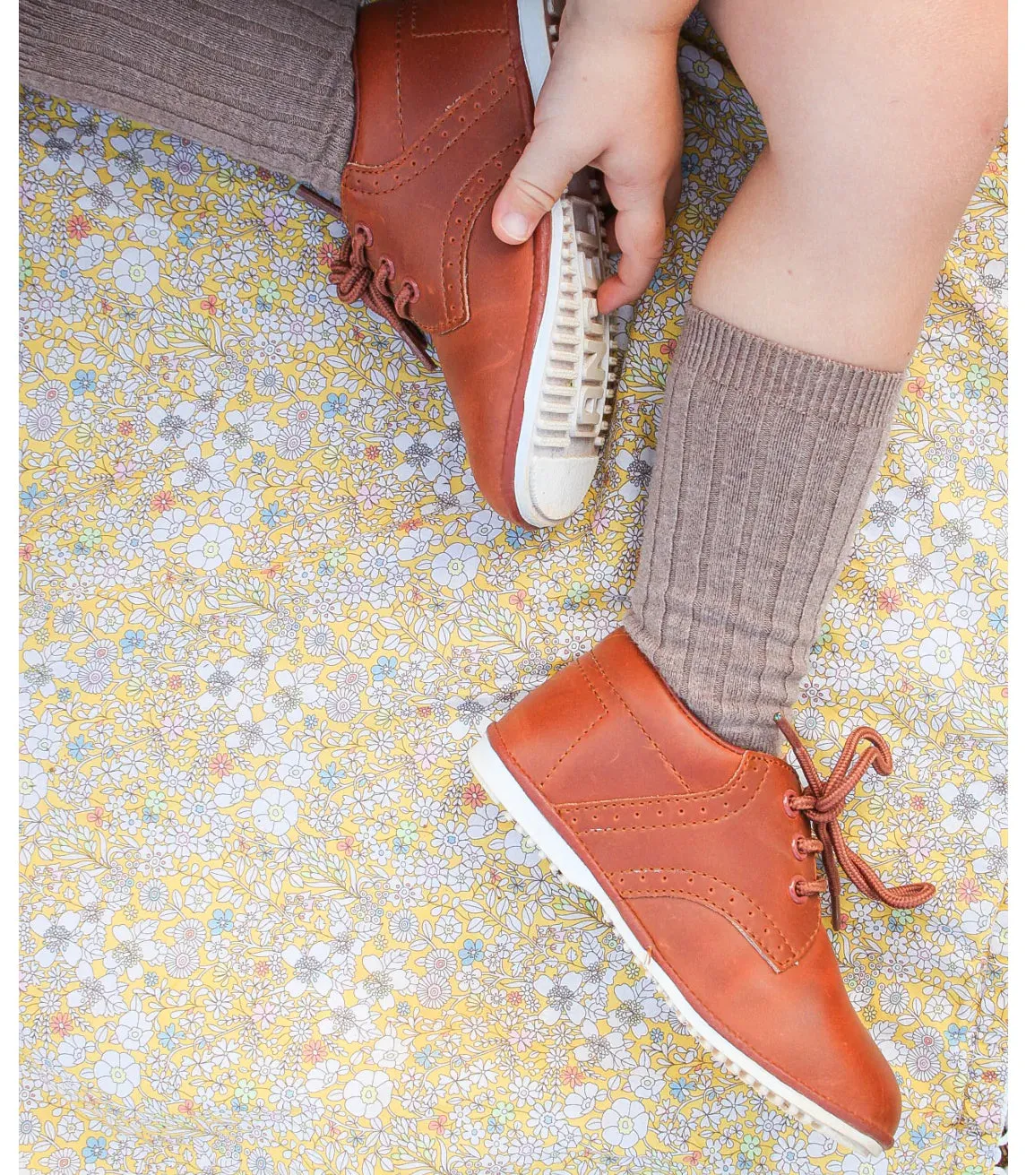 James Lace Up, Cognac (Baby)